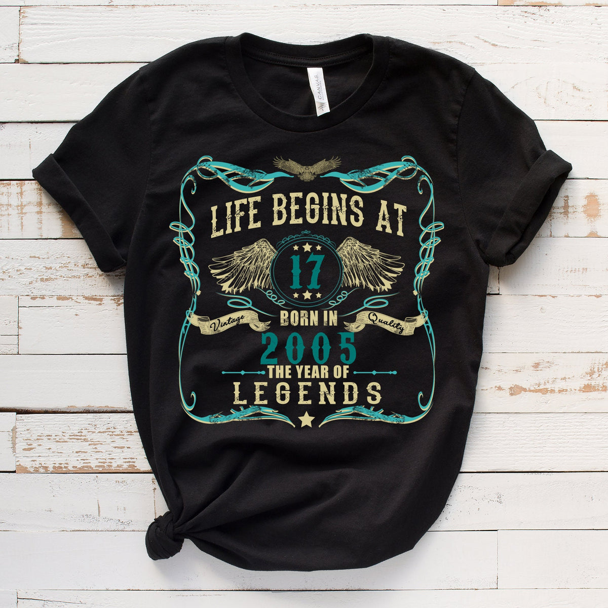 17th Birthday Gift, Life Begins at 17 T-Shirt, 17th Birthday Shirt, 17th Birthday Tshirt, 2005 Legends Year, Gift For 17th Birthday, Hoodie