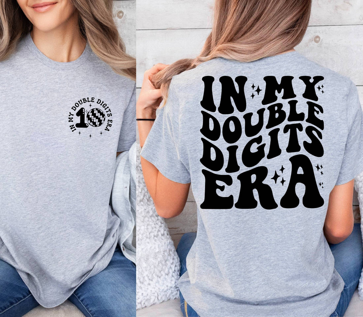 In My Double Digits Era Shirt,Custom Birthday Girl Shirt,10 Years Old Birthday Shirt,Ten Birthday Tee,10th Birthday Shirt,10 Year Old Outfit
