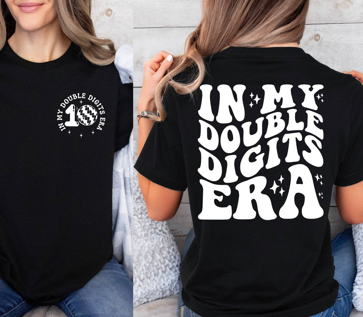 In My Double Digits Era Shirt,Custom Birthday Girl Shirt,10 Years Old Birthday Shirt,Ten Birthday Tee,10th Birthday Shirt,10 Year Old Outfit