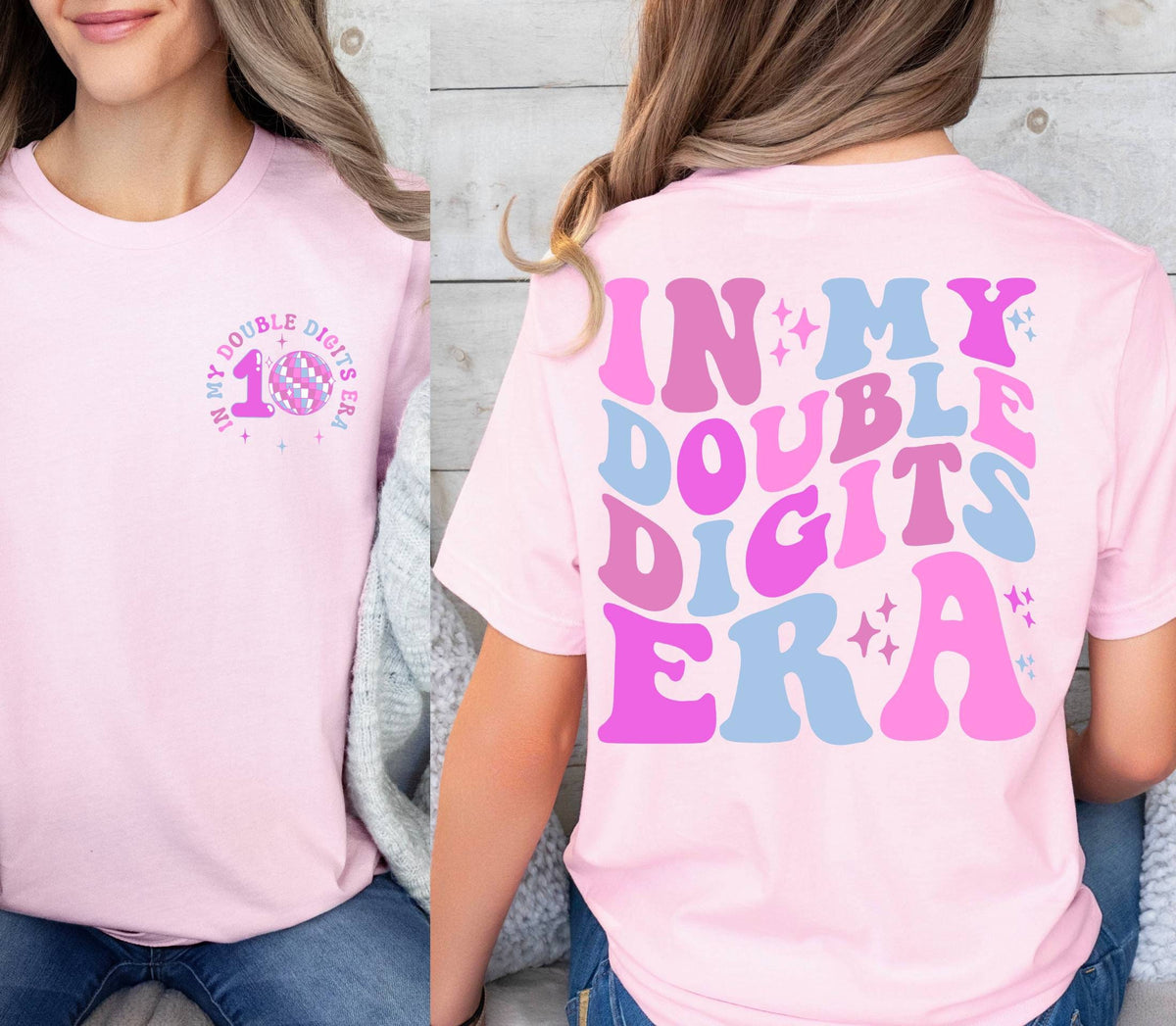 In My Double Digits Era Shirt,Custom Birthday Girl Shirt,10 Years Old Birthday Shirt,Ten Birthday Tee,10th Birthday Shirt,10 Year Old Outfit