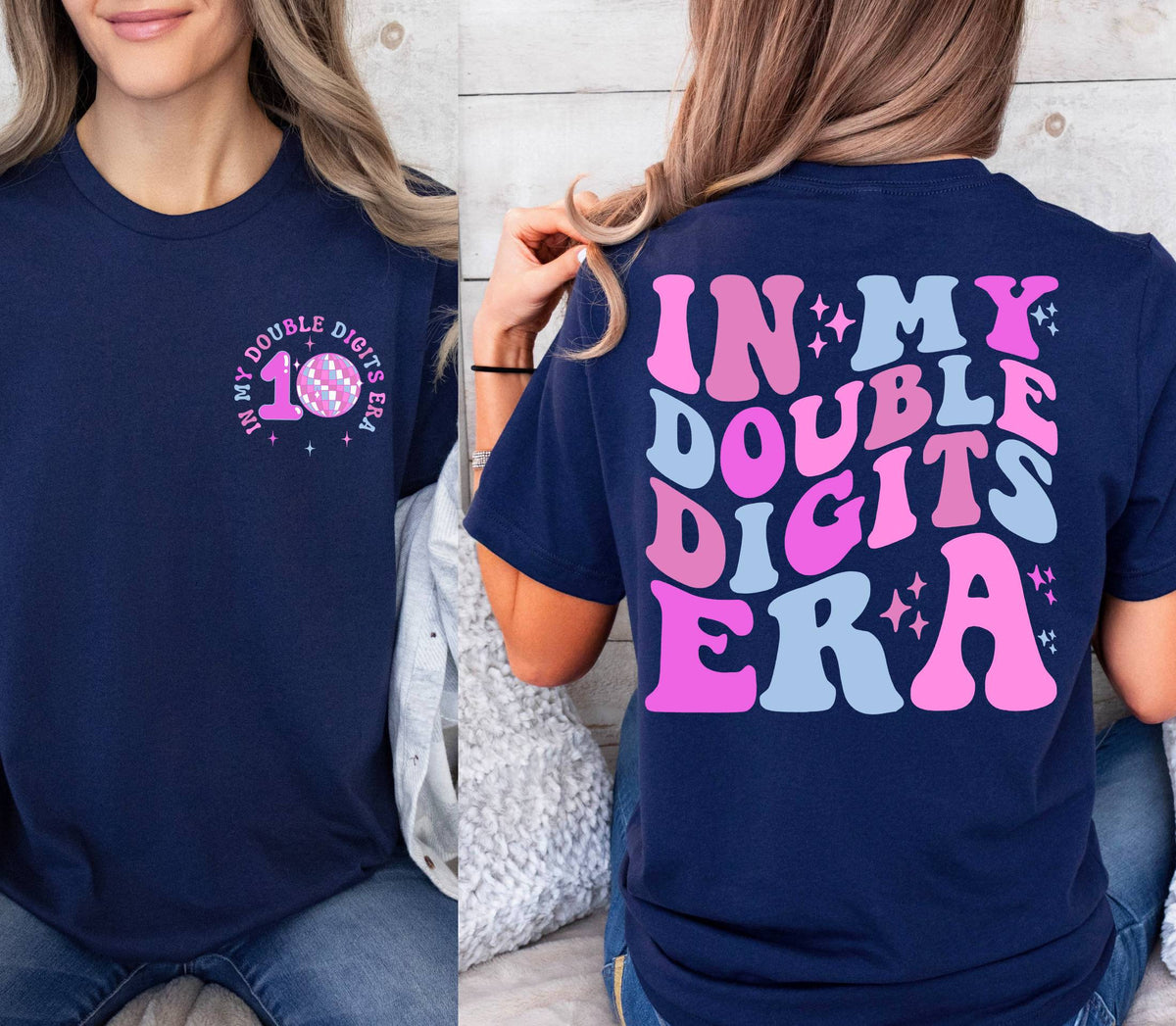 In My Double Digits Era Shirt,Custom Birthday Girl Shirt,10 Years Old Birthday Shirt,Ten Birthday Tee,10th Birthday Shirt,10 Year Old Outfit