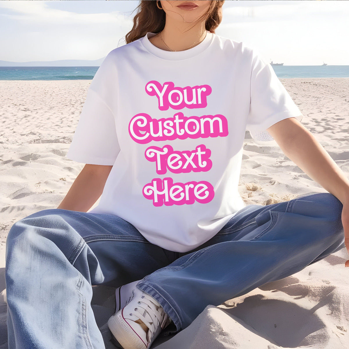 Custom Text Pink Party Shirt, Comfort Colors TShirt, Girls Trip Bachelorette Party Fashion Doll Font Tee, Personalized Birthday Gift for Kid