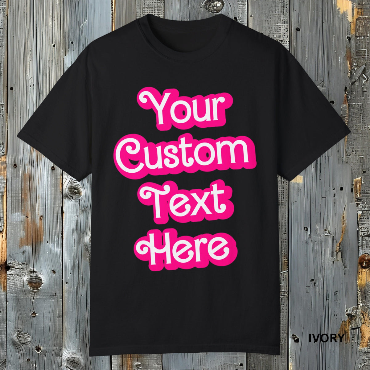 Custom Text Pink Party Shirt, Comfort Colors TShirt, Girls Trip Bachelorette Party Fashion Doll Font Tee, Personalized Birthday Gift for Kid