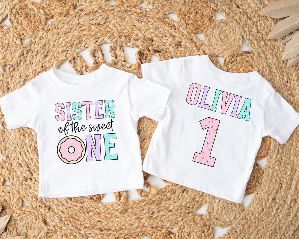Sweet One Birthday Family Matching Shirts, Donut Grow Up Girl Birthday TShirts, Mama of the Sweet One, First Birthday Outfit for Donut Theme