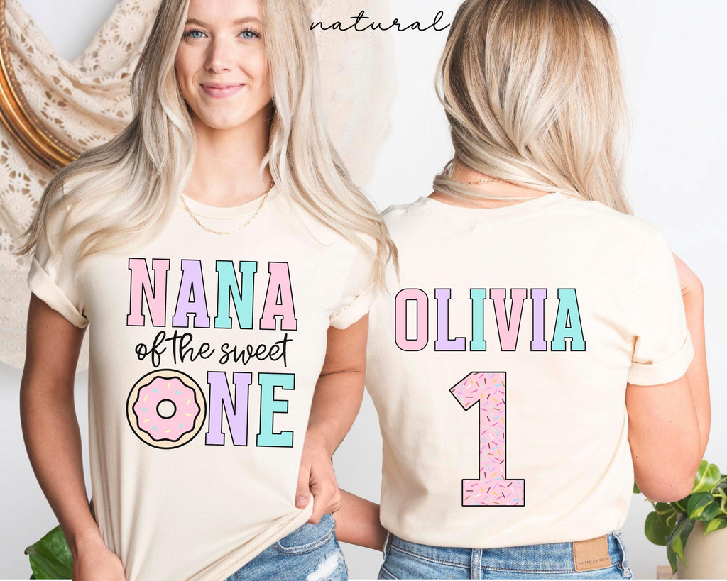 Sweet One Birthday Family Matching Shirts, Donut Grow Up Girl Birthday TShirts, Mama of the Sweet One, First Birthday Outfit for Donut Theme