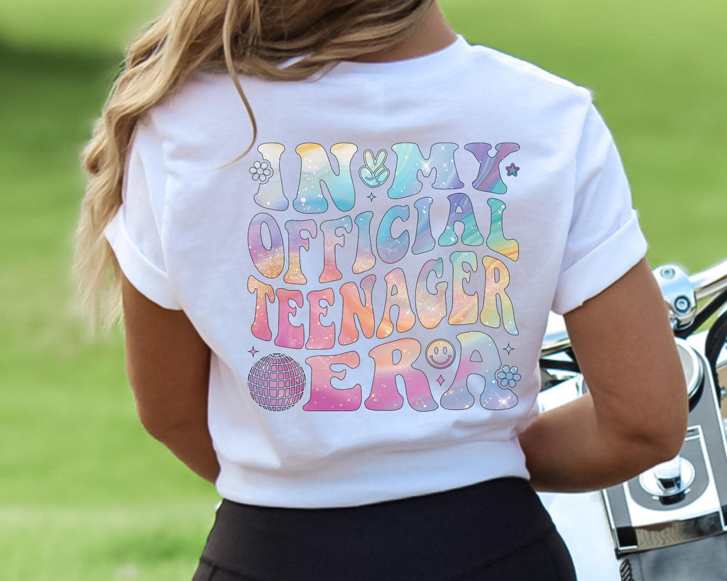 Personalized Official Teenager Era Shirt, In My Teenage Era Shirt, Customized Teenager 13 T Shirt, 13th Birthday, Girl Thirteenth Shirt