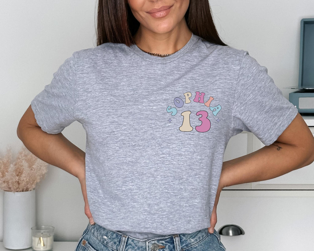 Personalized Official Teenager Era Shirt, In My Teenage Era Shirt, Customized Teenager 13 T Shirt, 13th Birthday, Girl Thirteenth Shirt