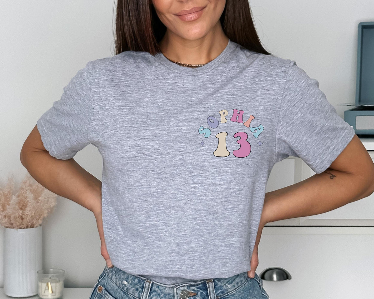 Personalized Official Teenager Era Shirt, In My Teenage Era Shirt, Customized Teenager 13 T Shirt, 13th Birthday, Girl Thirteenth Shirt