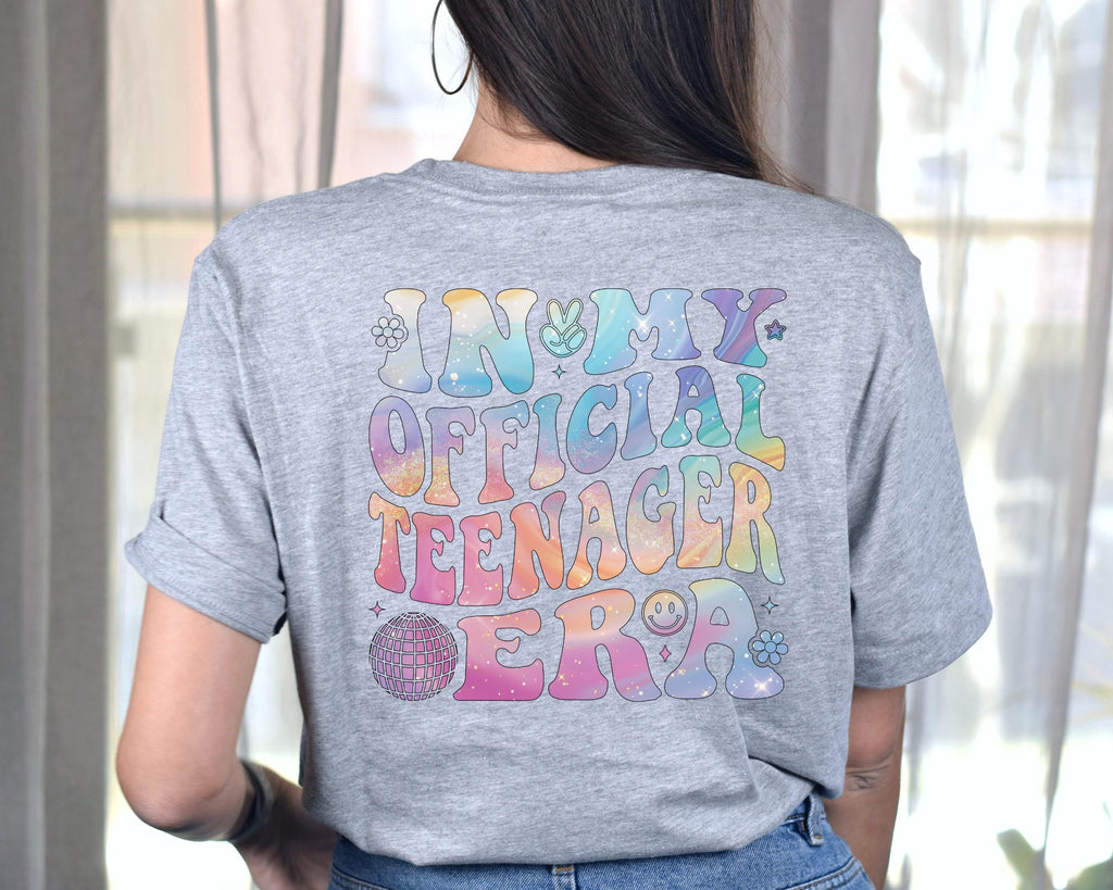 Personalized Official Teenager Era Shirt, In My Teenage Era Shirt, Customized Teenager 13 T Shirt, 13th Birthday, Girl Thirteenth Shirt