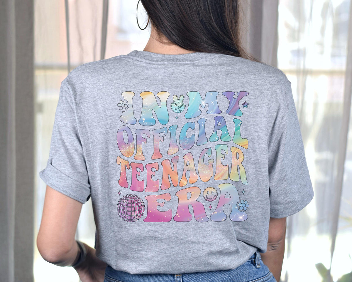 Personalized Official Teenager Era Shirt, In My Teenage Era Shirt, Customized Teenager 13 T Shirt, 13th Birthday, Girl Thirteenth Shirt