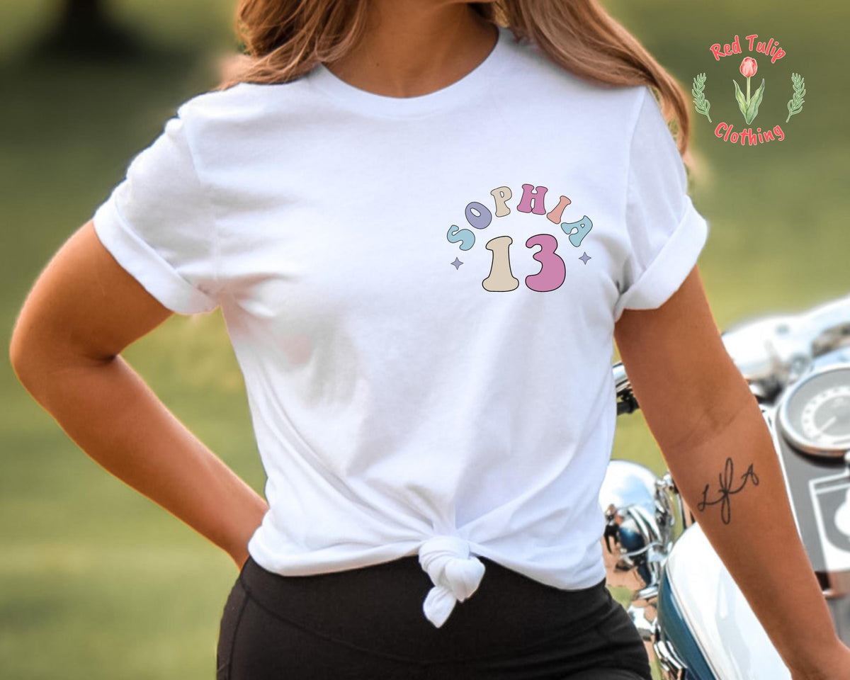 Personalized Official Teenager Era Shirt, In My Teenage Era Shirt, Customized Teenager 13 T Shirt, 13th Birthday, Girl Thirteenth Shirt