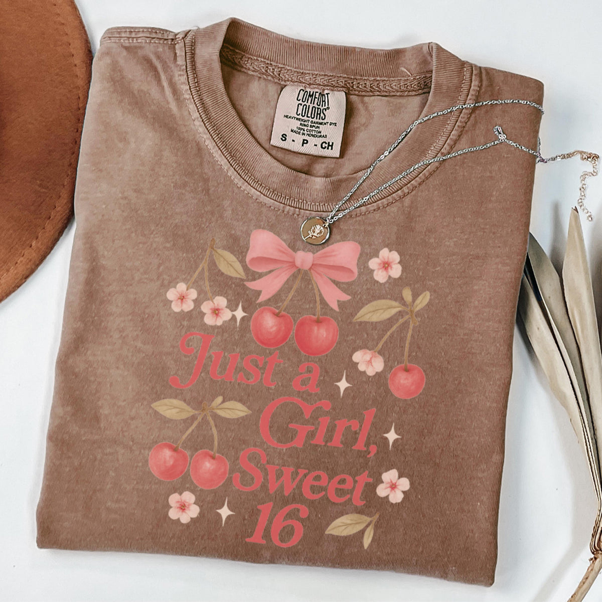 Sweet 16 Birthday Shirt, Cherry Design Teen Birthday Tee