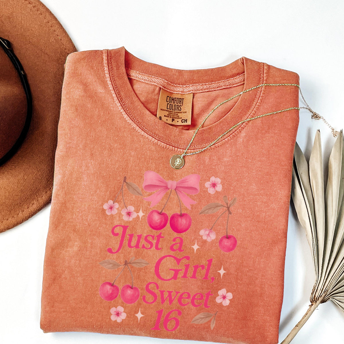 Sweet 16 Birthday Shirt, Cherry Design Teen Birthday Tee
