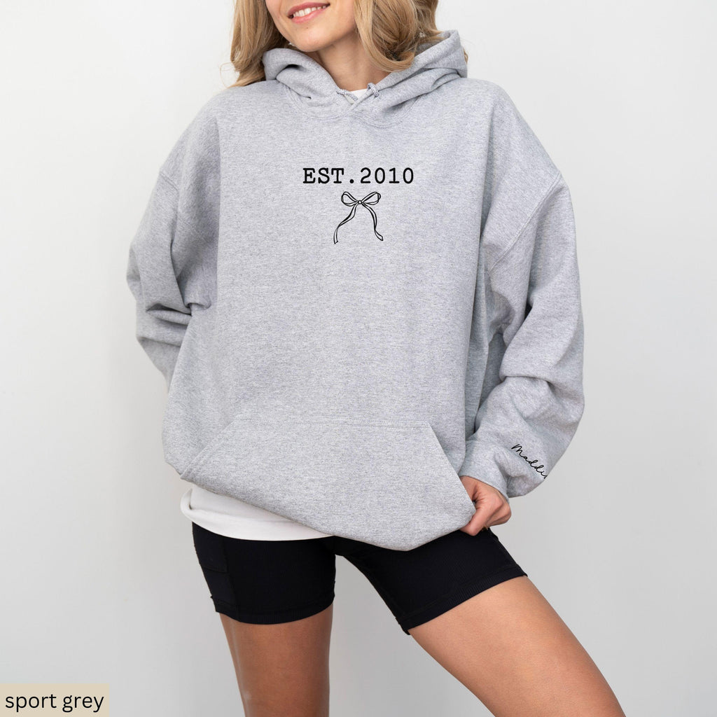 16th Birthday Sweatshirt with sleeve print, 16th Birthday Gift For Girl, Sweet 16 Gifts For Daughter, Coquette 2010 Sweater,Sixteen Birthday