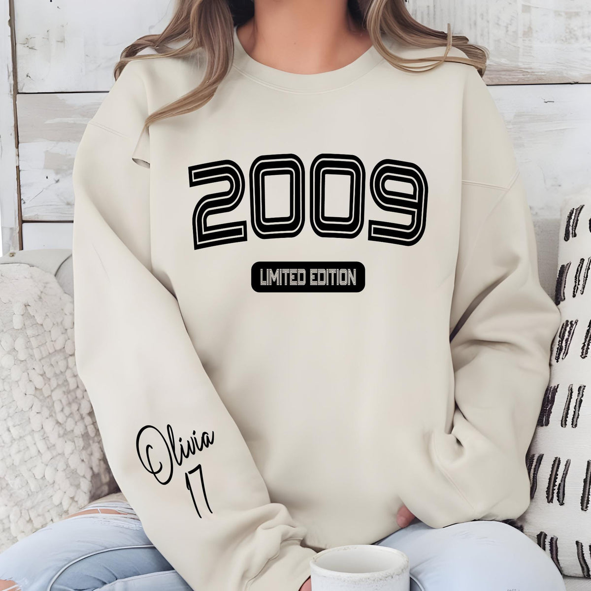 17th Birthday Hoodie, Personalized 2009 Limited Edition Sweatshirt, Seventeenth Birthday Gift for Daughter