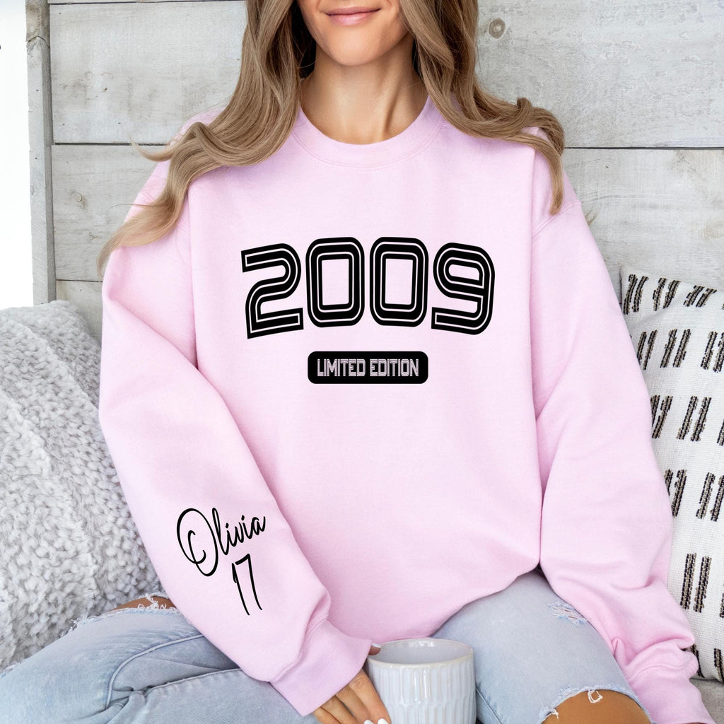 17th Birthday Hoodie, Personalized 2009 Limited Edition Sweatshirt, Seventeenth Birthday Gift for Daughter