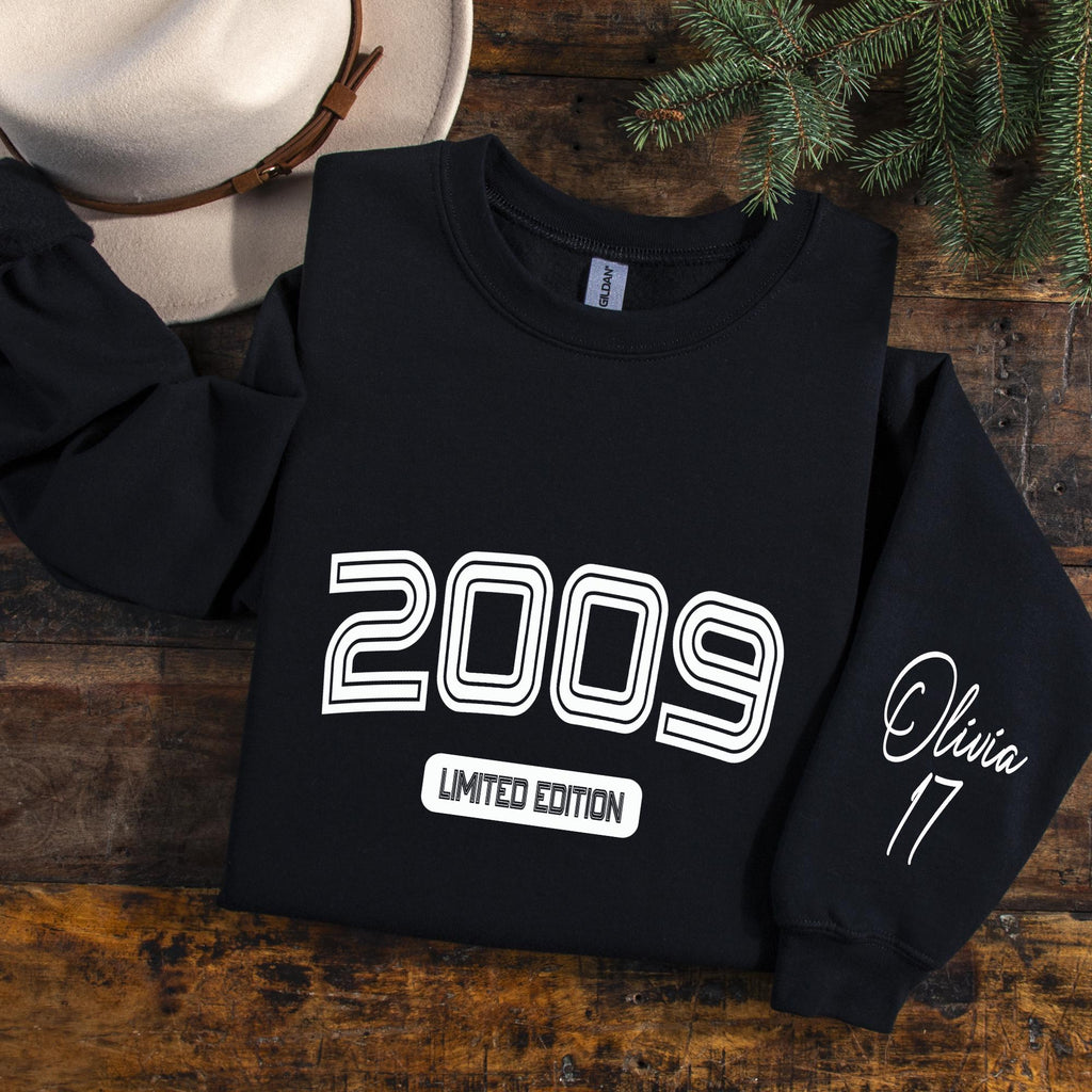 17th Birthday Hoodie, Personalized 2009 Limited Edition Sweatshirt, Seventeenth Birthday Gift for Daughter