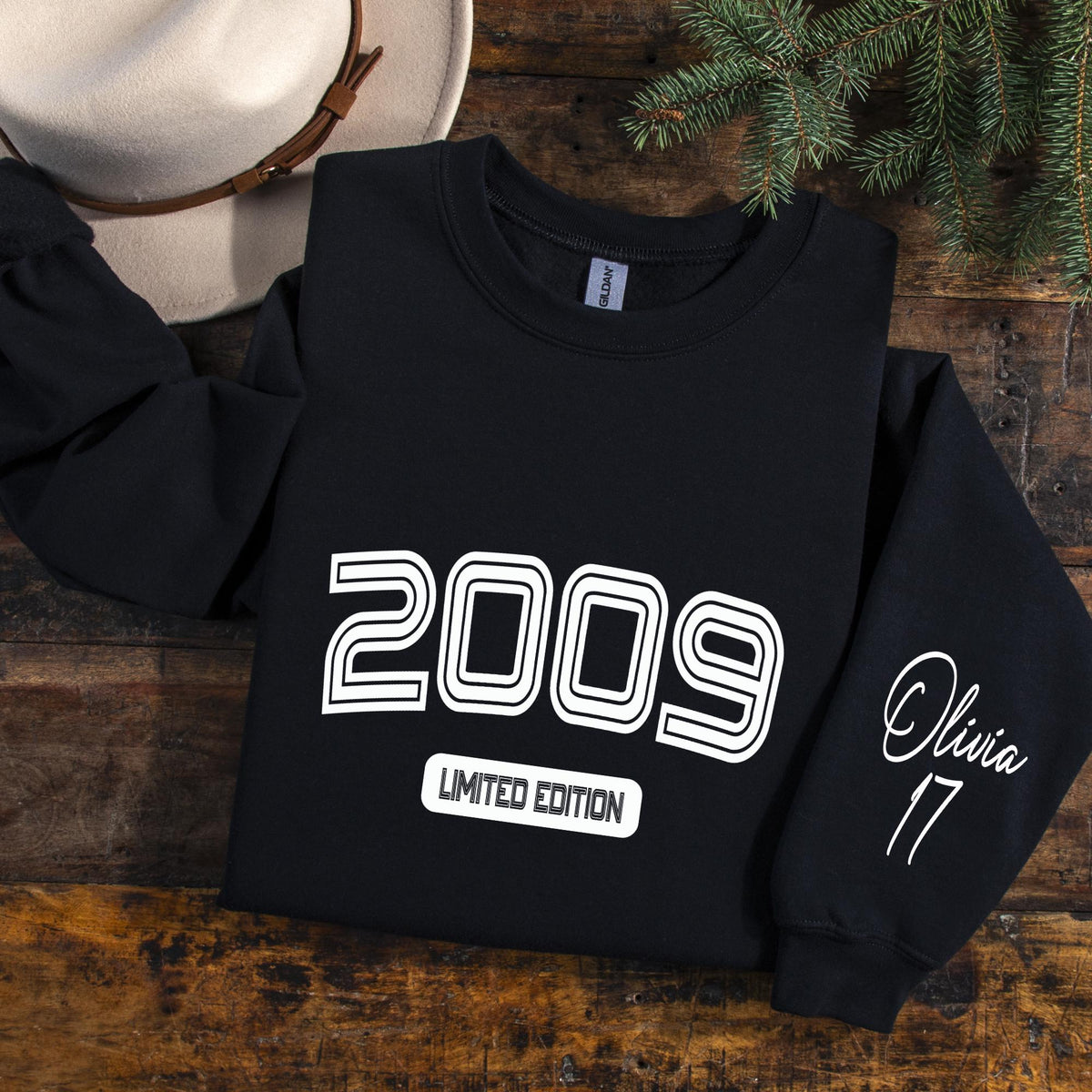 17th Birthday Hoodie, Personalized 2009 Limited Edition Sweatshirt, Seventeenth Birthday Gift for Daughter