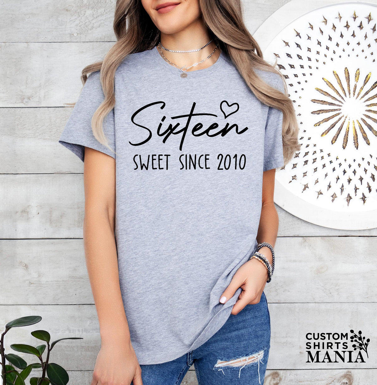 16th Birthday Tshirt, Sweet Sixteen Since 2010 Shirt, Birthday Gift for Daughter, Youth Birthday Girl Shirt, Sweet 16 Birthday, 2010 Tshirt