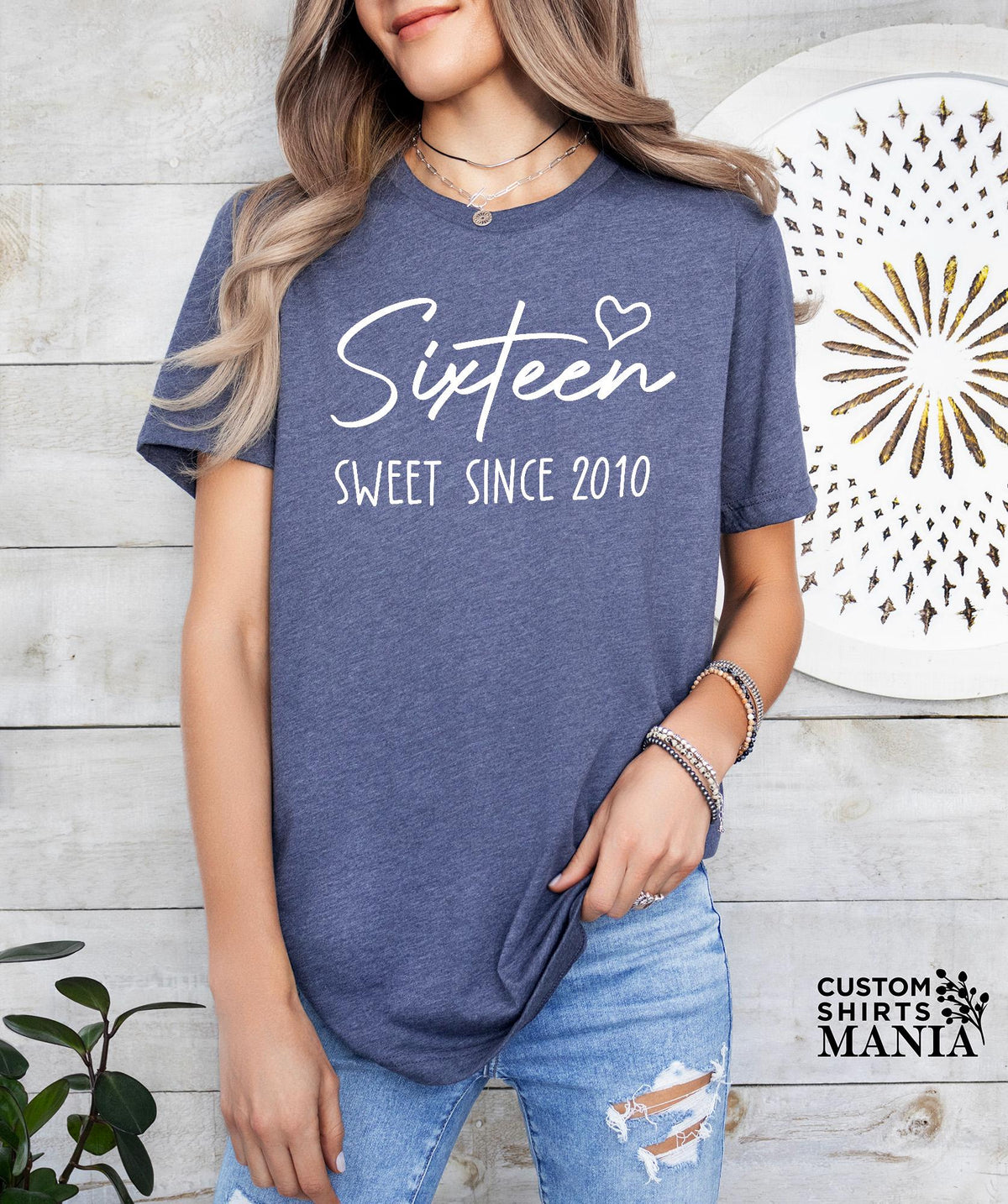 16th Birthday Tshirt, Sweet Sixteen Since 2010 Shirt, Birthday Gift for Daughter, Youth Birthday Girl Shirt, Sweet 16 Birthday, 2010 Tshirt