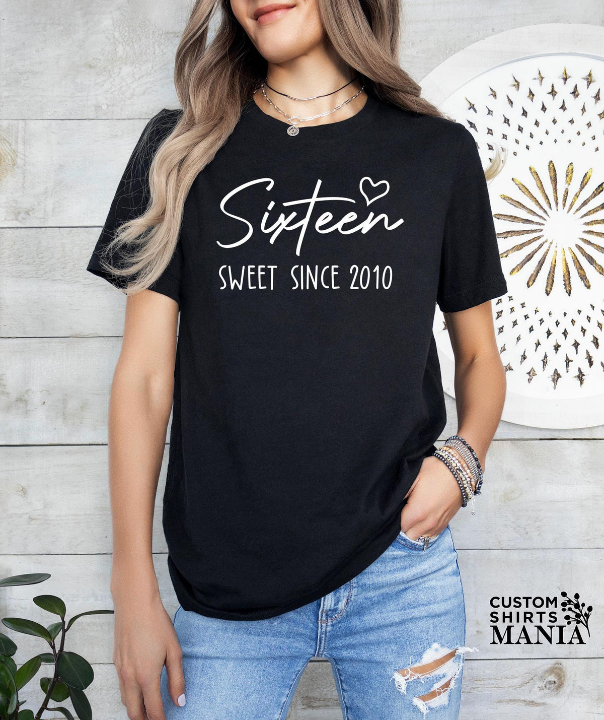 16th Birthday Tshirt, Sweet Sixteen Since 2010 Shirt, Birthday Gift for Daughter, Youth Birthday Girl Shirt, Sweet 16 Birthday, 2010 Tshirt