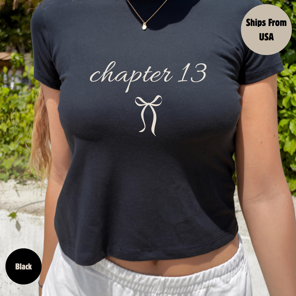 13th Birthday Coquette Baby Tee Crop Top, 13 Birthday Party Shirt,Gift for Daughter Tee, Birthday Shirt 13th Birthday Gift Official Teenager