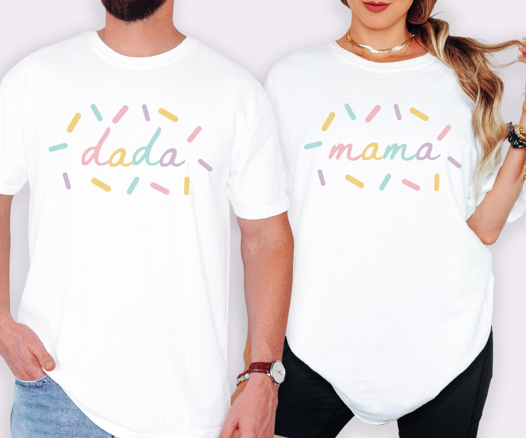 Custom Sprinkles Birthday Family Matching Shirt, Cupcake First Birthday Tees, Donut theme Birthday Shirts, 1st Birthday Party T-shirts
