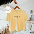 Personalized 16th Birthday Shirt Sweet Sixteen Gifts For Teenage Girls Chapter 16 Custom TShirt Book Lover Present Bookish Crop Top