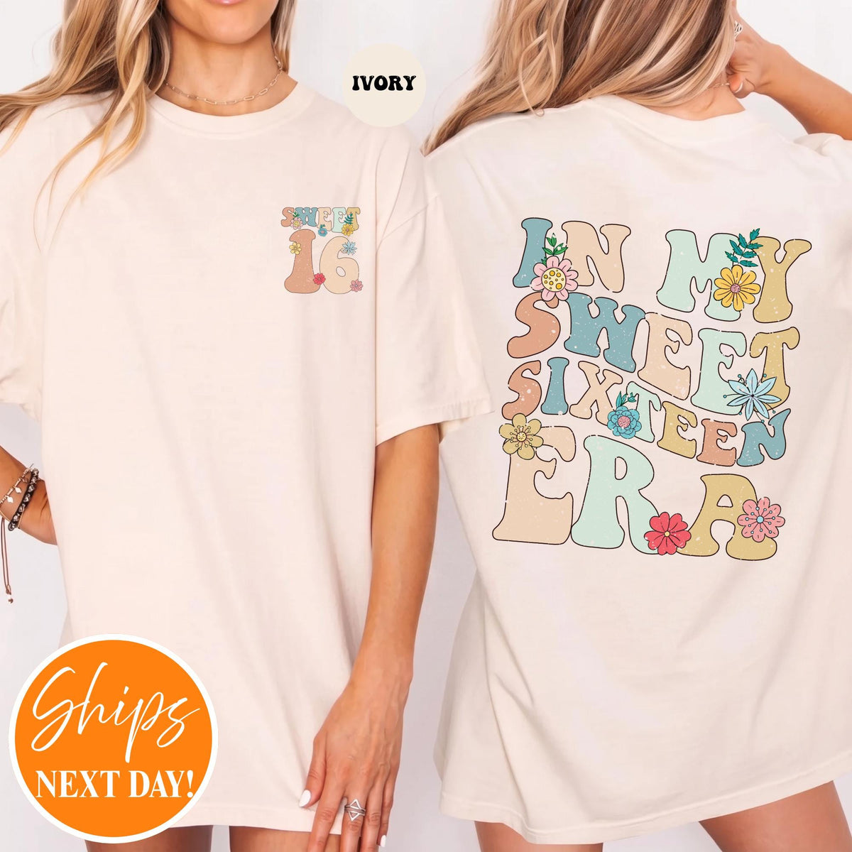 In My Sweet Sixteen Era T-shirt | Sweet 16 Shirt | 16th Birthday Gift | 16th Birthday Party Shirt | Sweet 16 Squad Shirt | Birthday Squad