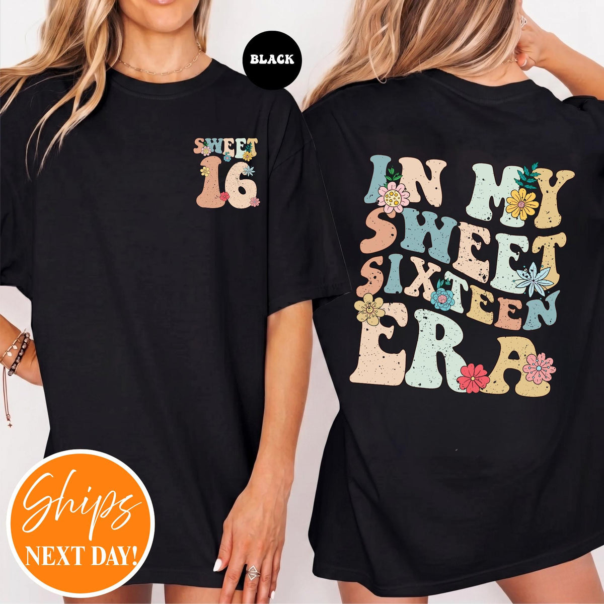 In My Sweet Sixteen Era T-shirt | Sweet 16 Shirt | 16th Birthday Gift | 16th Birthday Party Shirt | Sweet 16 Squad Shirt | Birthday Squad