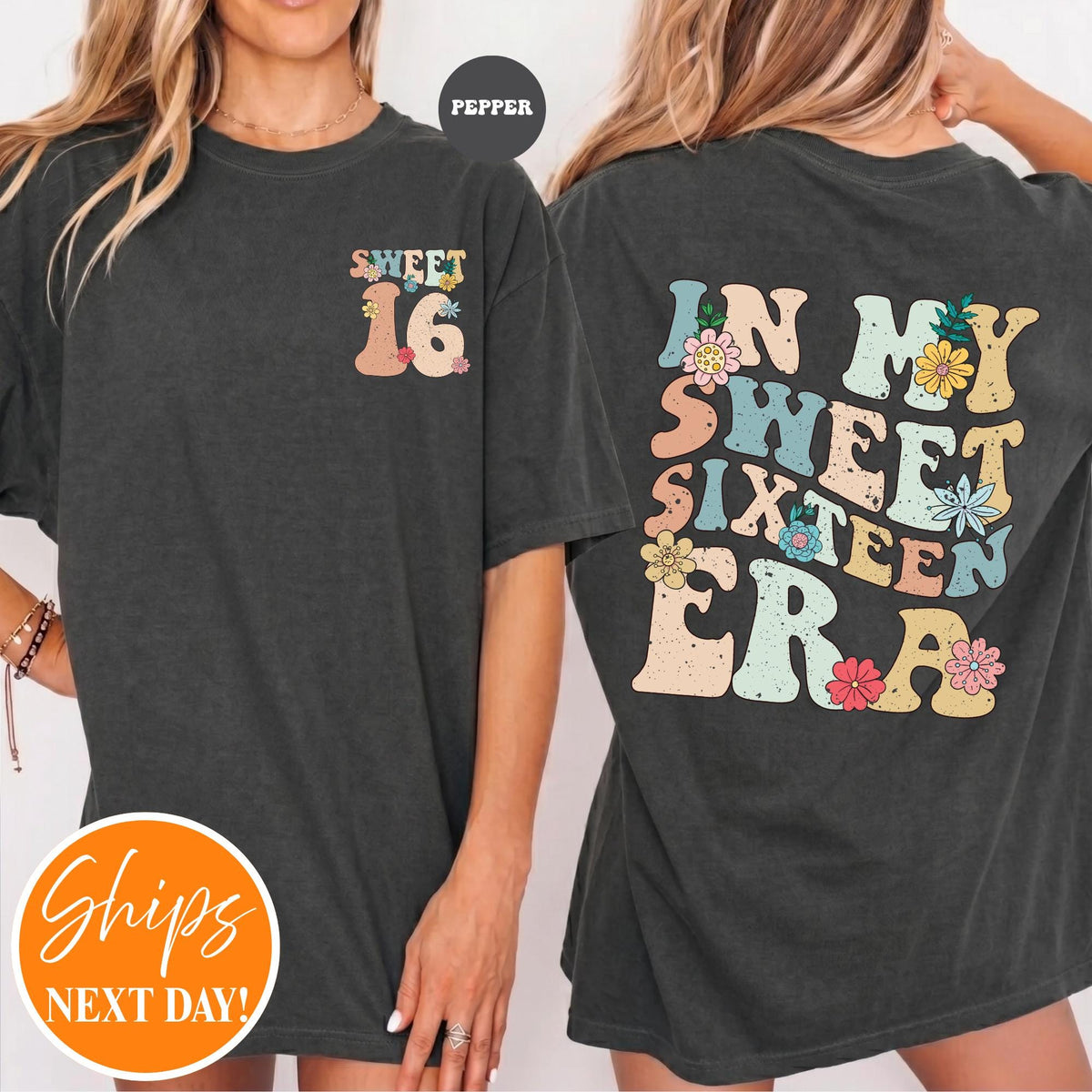 In My Sweet Sixteen Era T-shirt | Sweet 16 Shirt | 16th Birthday Gift | 16th Birthday Party Shirt | Sweet 16 Squad Shirt | Birthday Squad
