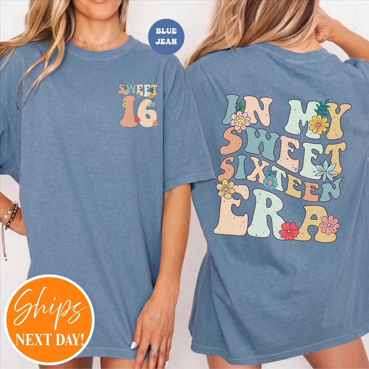 In My Sweet Sixteen Era T-shirt | Sweet 16 Shirt | 16th Birthday Gift | 16th Birthday Party Shirt | Sweet 16 Squad Shirt | Birthday Squad