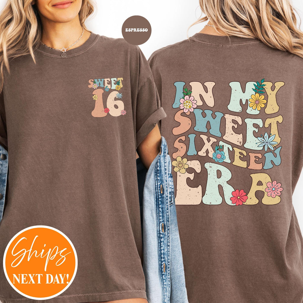 In My Sweet Sixteen Era T-shirt | Sweet 16 Shirt | 16th Birthday Gift | 16th Birthday Party Shirt | Sweet 16 Squad Shirt | Birthday Squad