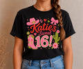 Sweet 16 Shirt, Personalized Cowgirl Custom Birthday Party, Western Theme Matching Crew Sleepover