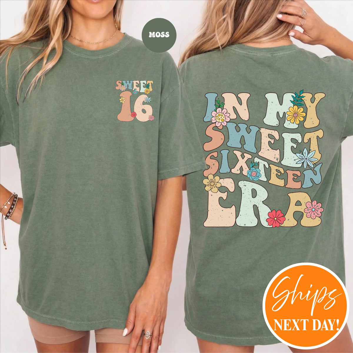 In My Sweet Sixteen Era T-shirt | Sweet 16 Shirt | 16th Birthday Gift | 16th Birthday Party Shirt | Sweet 16 Squad Shirt | Birthday Squad